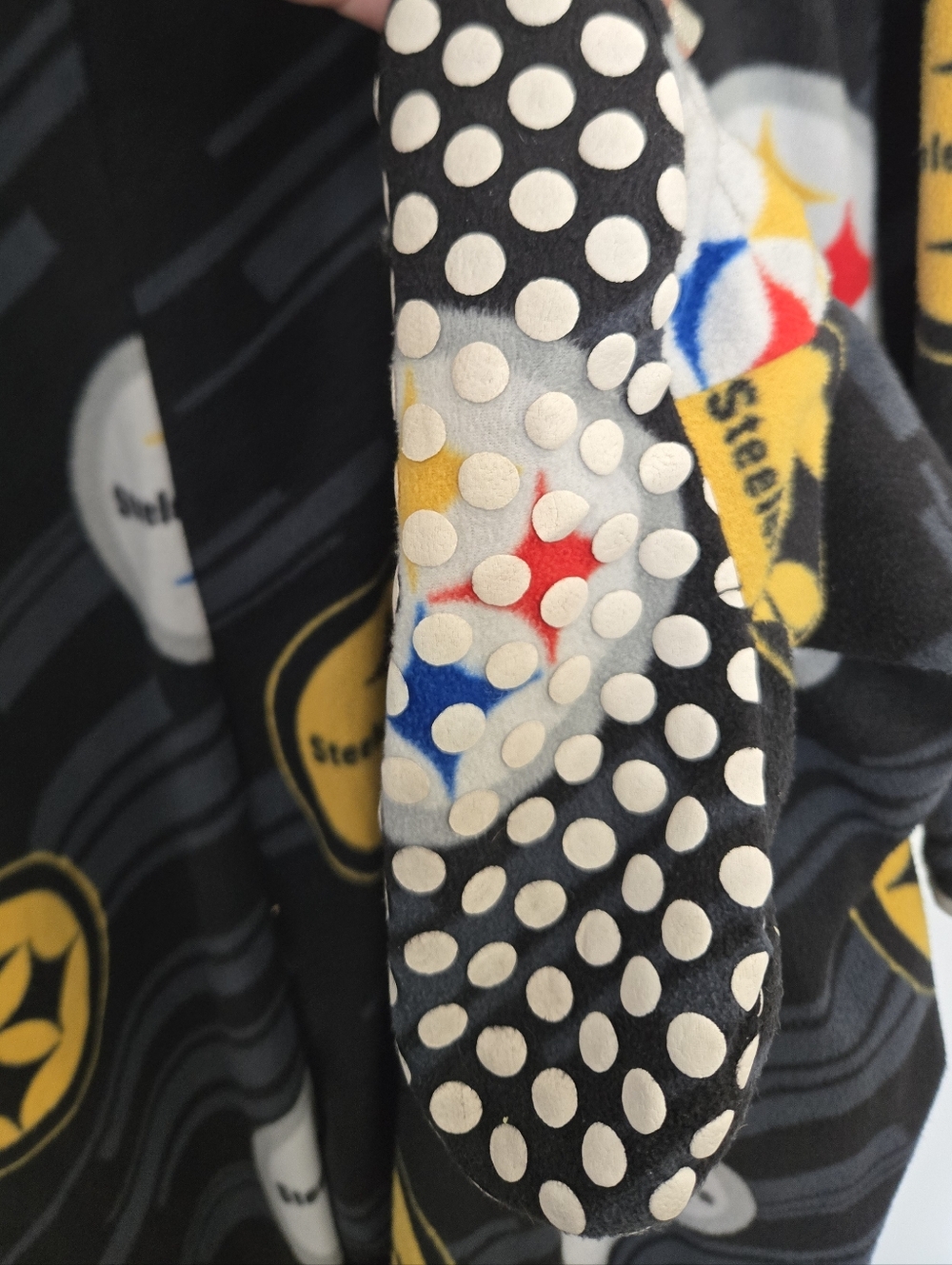 NFL Pittsburgh Steelers Fleece Onesie Footed Pajamas Small - Picture 4 of 6